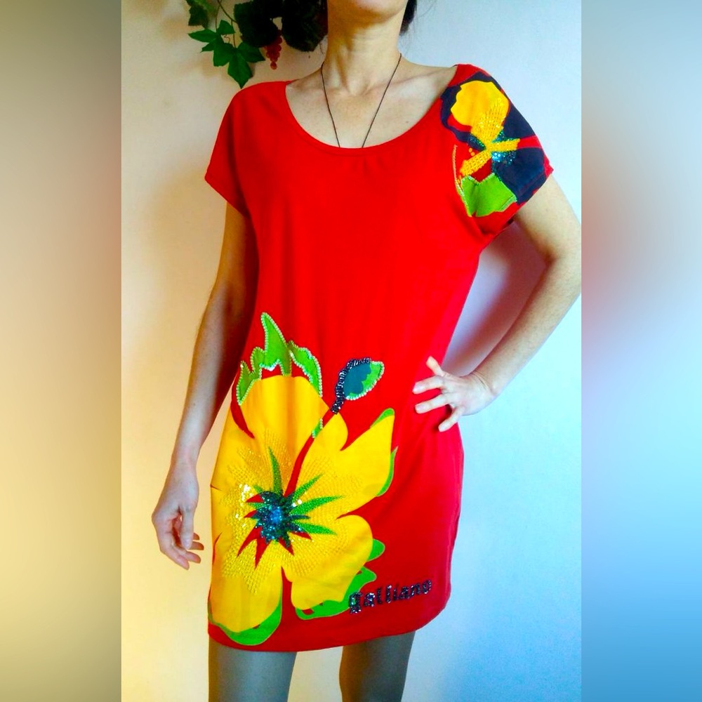 Top Galliano, Size L, 100% cotton